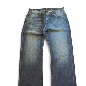 7 Seven for All Mankind Austyn Blue Relaxed Denim Jeans Size 34x32